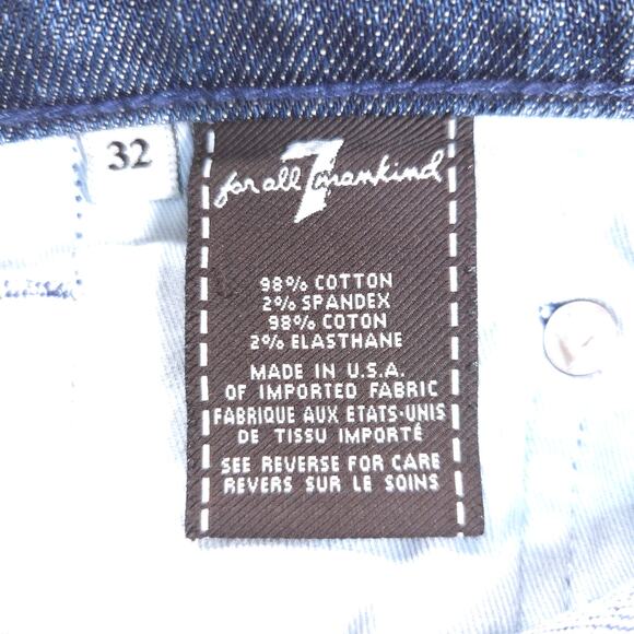 7 For All Mankind Austyn Button Zip Medium Wash Denim Jeans Womens Size 32 Blue - Picture 7 of 8